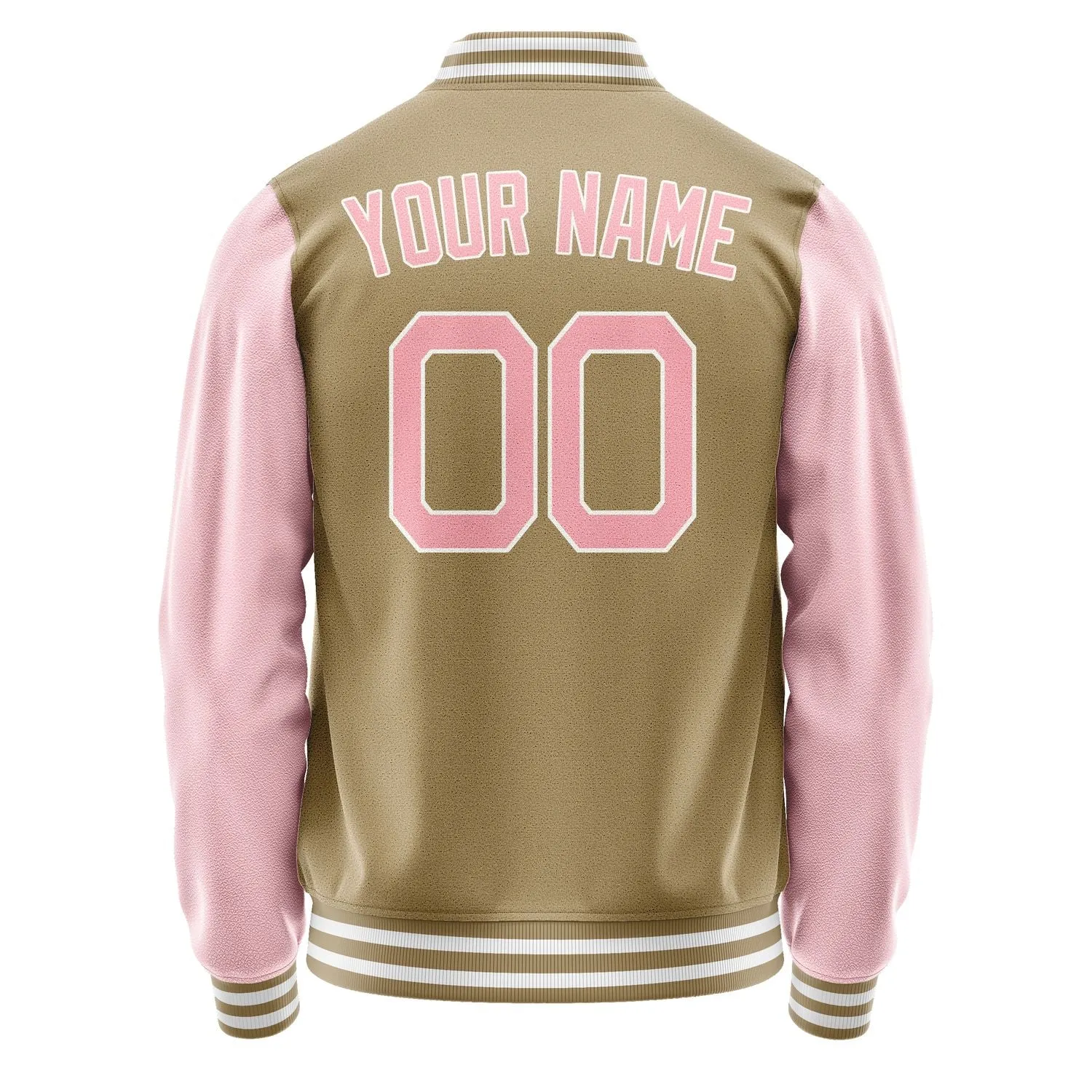 Custom Light Khaki Light Pink Jacket sold by Tailorly product image thumbnail 4
