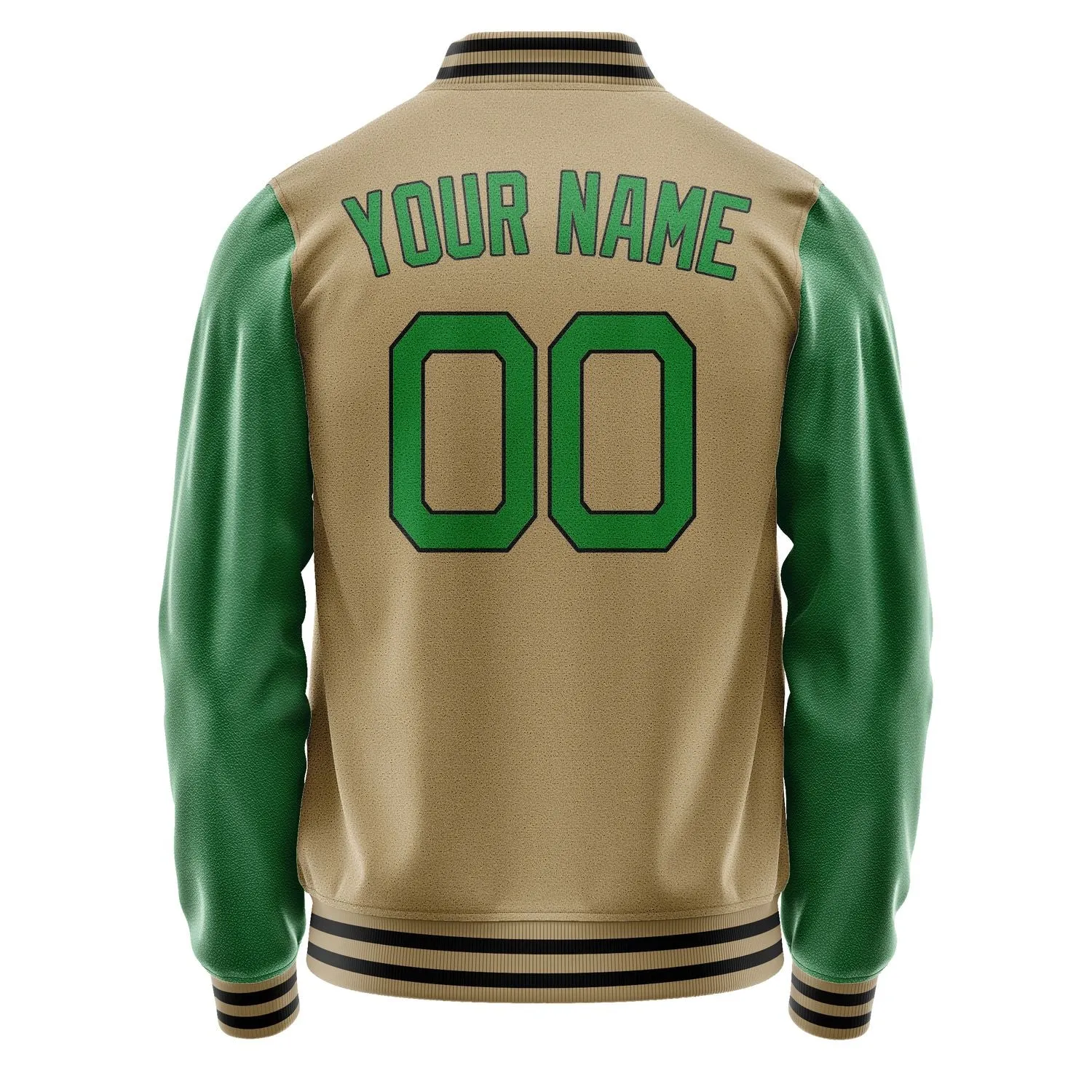 Custom Light Khaki Emerald Green Jacket sold by Tailorly product image thumbnail 4