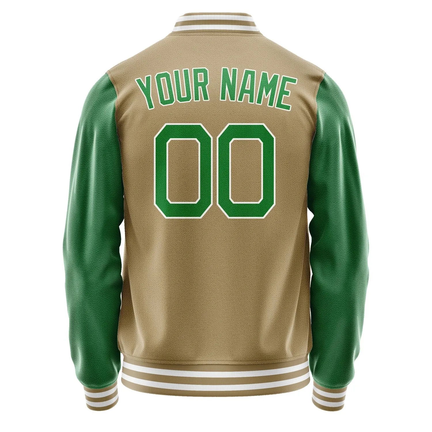 Custom Light Khaki Emerald Green Jacket sold by Tailorly product image thumbnail 4