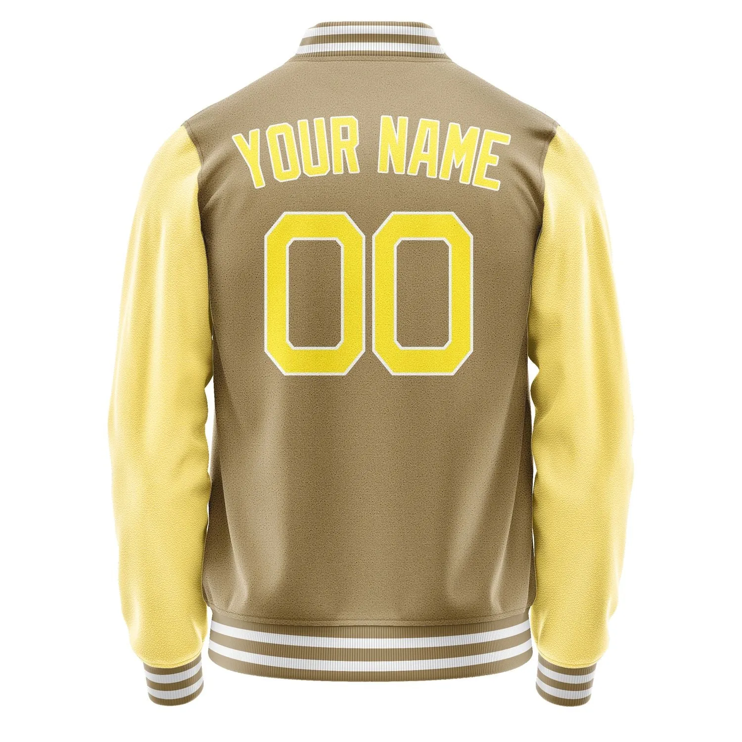 Custom Light Khaki Light Yellow Jacket sold by Tailorly product image thumbnail 4