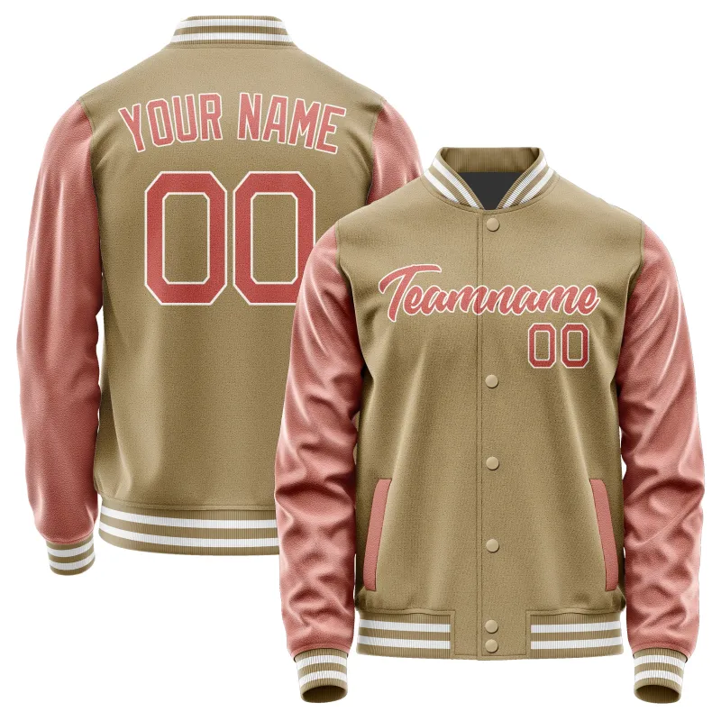 Custom Light Khaki Copper Rose Jacket sold by Tailorly