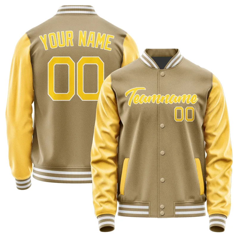 Custom Light Khaki Gold Jacket sold by Tailorly