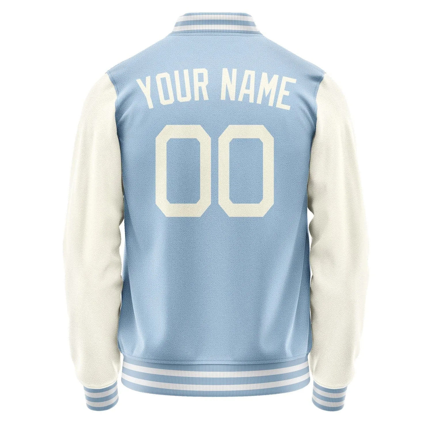 Custom Light Blue Cream Jacket sold by Tailorly product image thumbnail 4