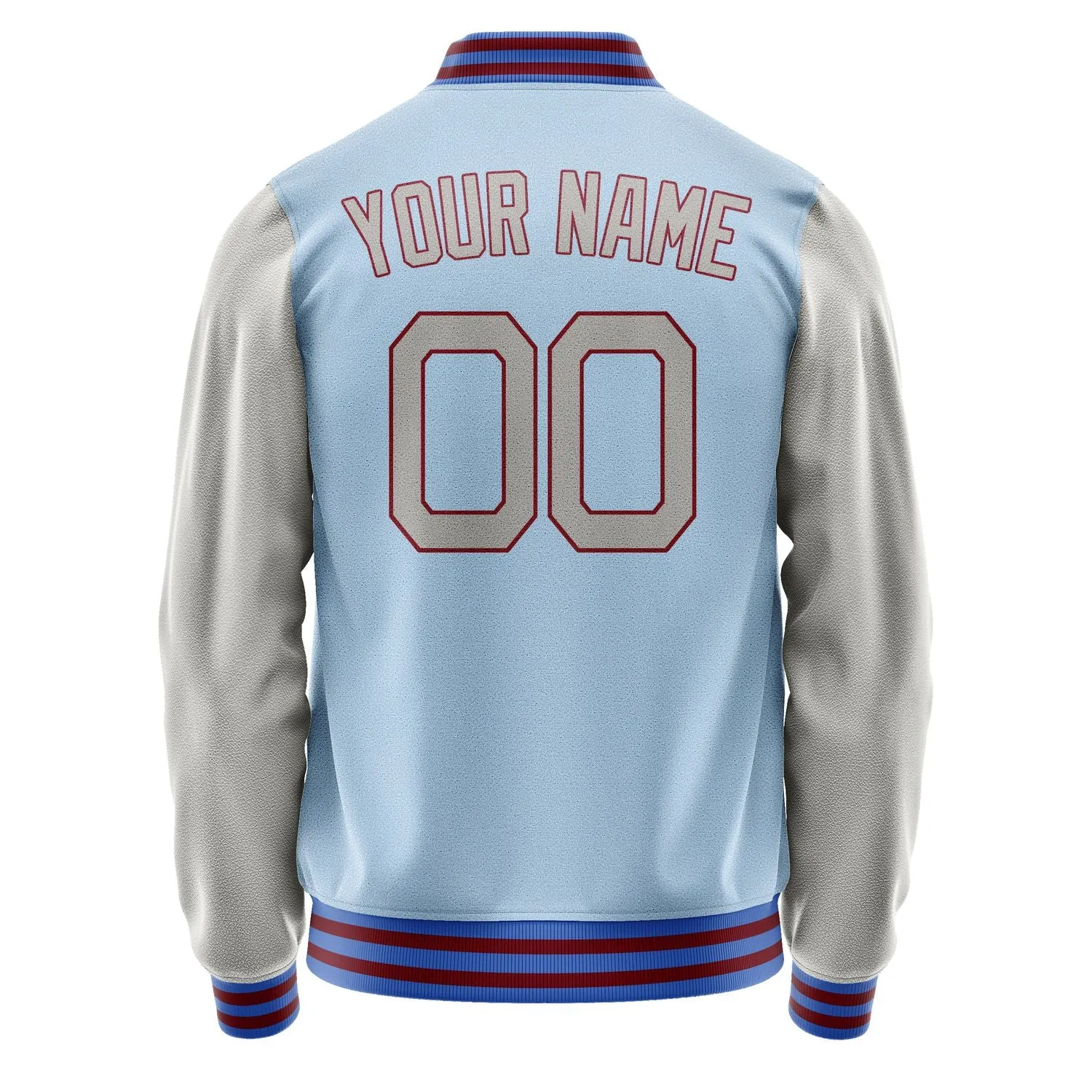 Custom Light Blue Gray Jacket sold by Tailorly product image thumbnail 4