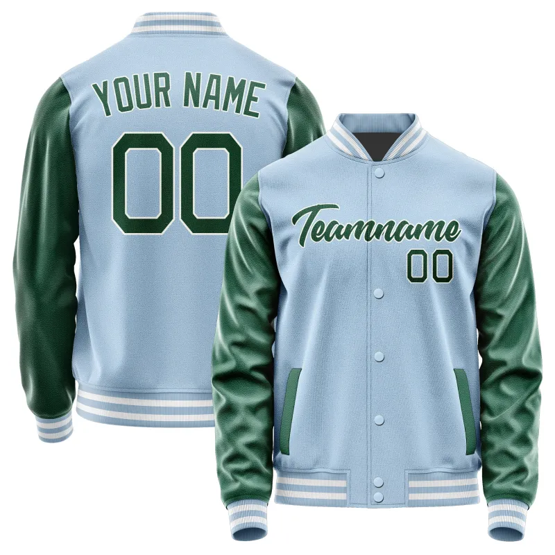 Custom Light Blue Green Jacket sold by Tailorly
