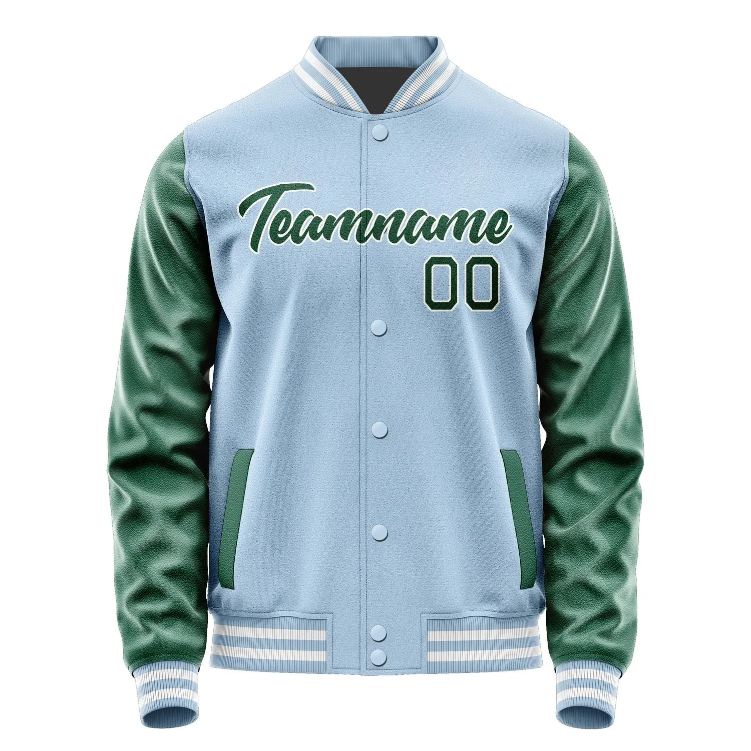 Custom Light Blue Green Jacket sold by Tailorly product image thumbnail 2