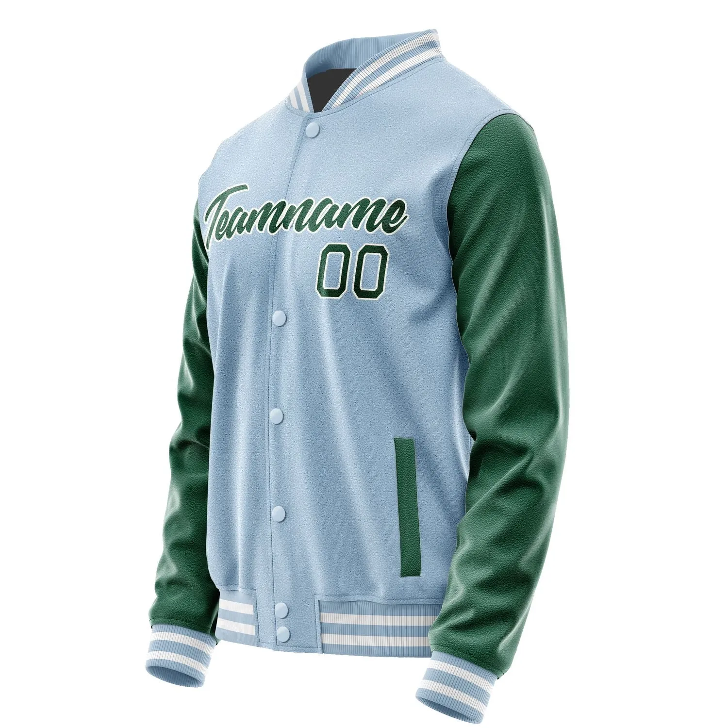 Custom Light Blue Green Jacket sold by Tailorly product image thumbnail 3