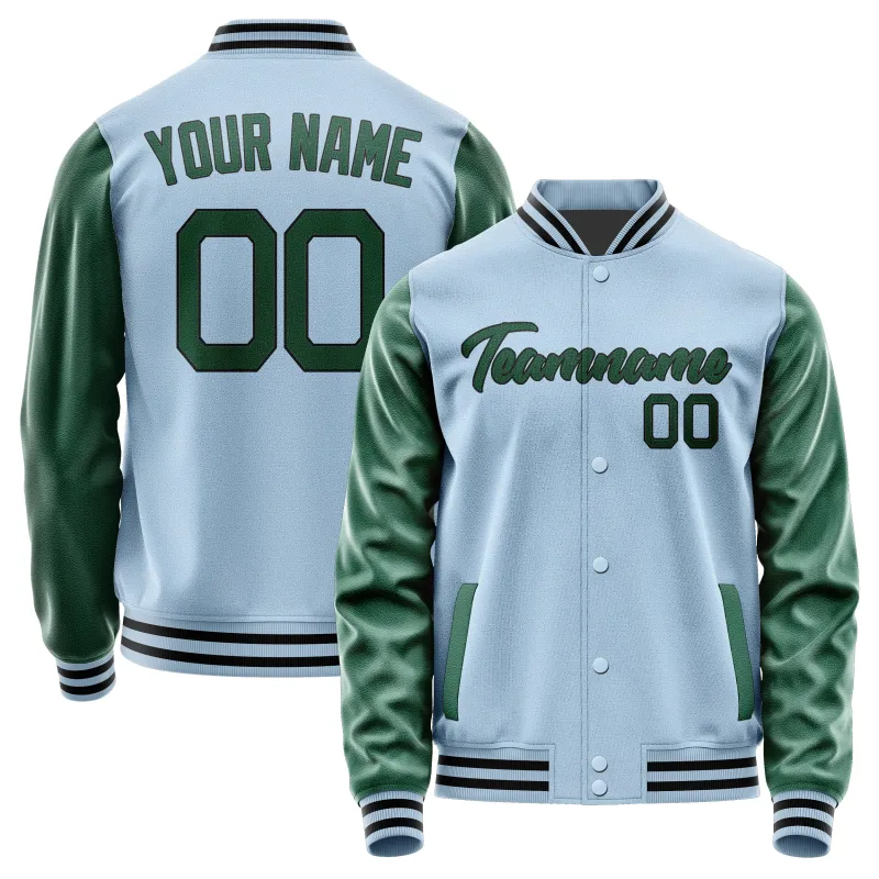 Custom Light Blue Green Jacket sold by Tailorly