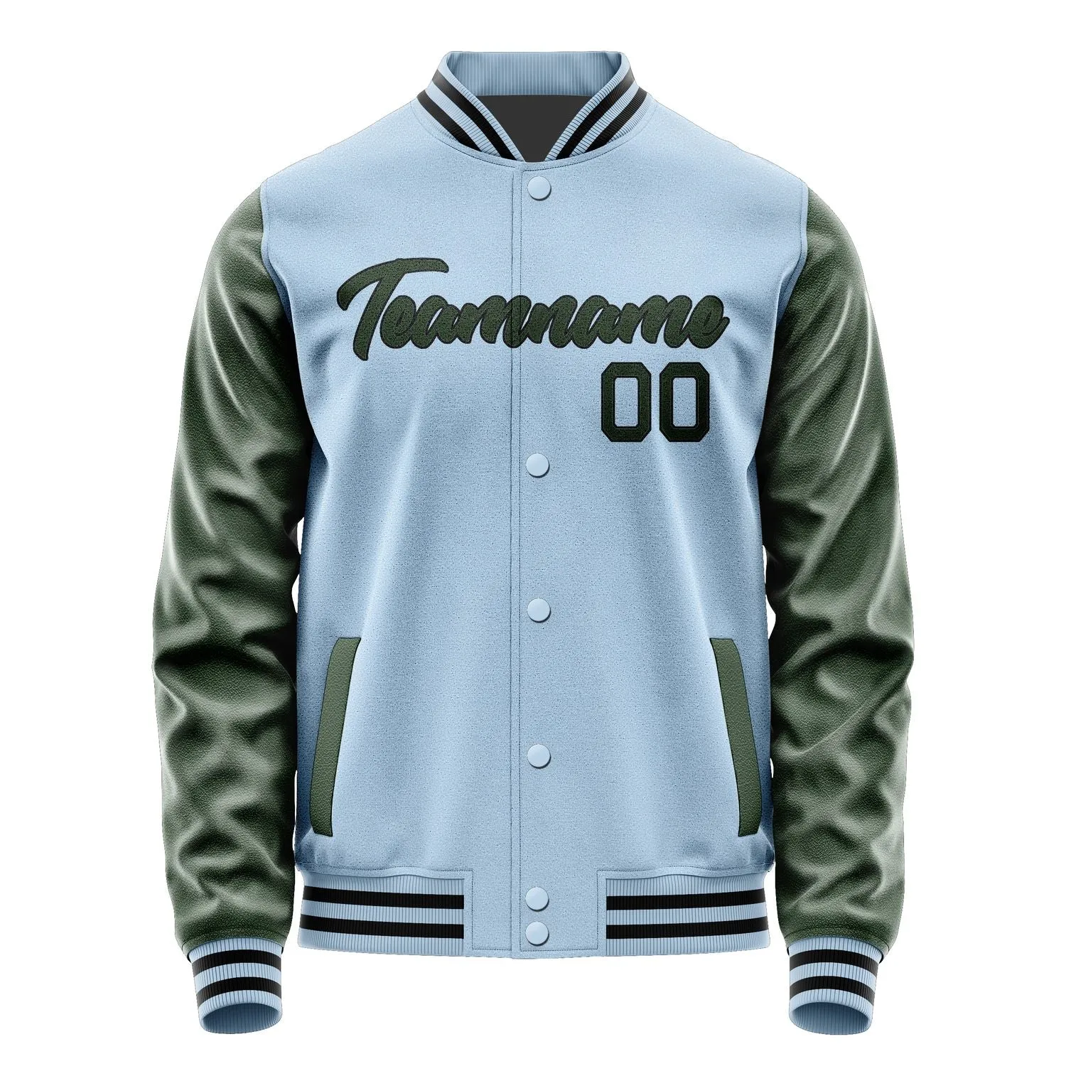 Custom Light Blue Green Jacket sold by Tailorly product image thumbnail 2