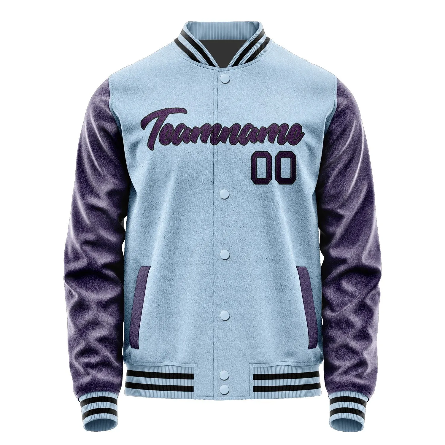 Custom Light Blue Purple Jacket sold by Tailorly product image thumbnail 2