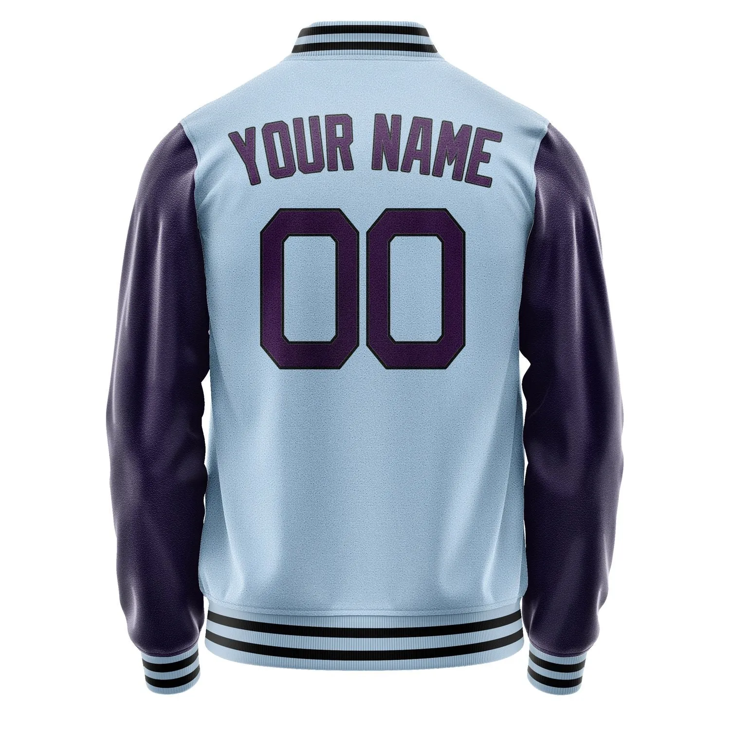 Custom Light Blue Purple Jacket sold by Tailorly product image thumbnail 4
