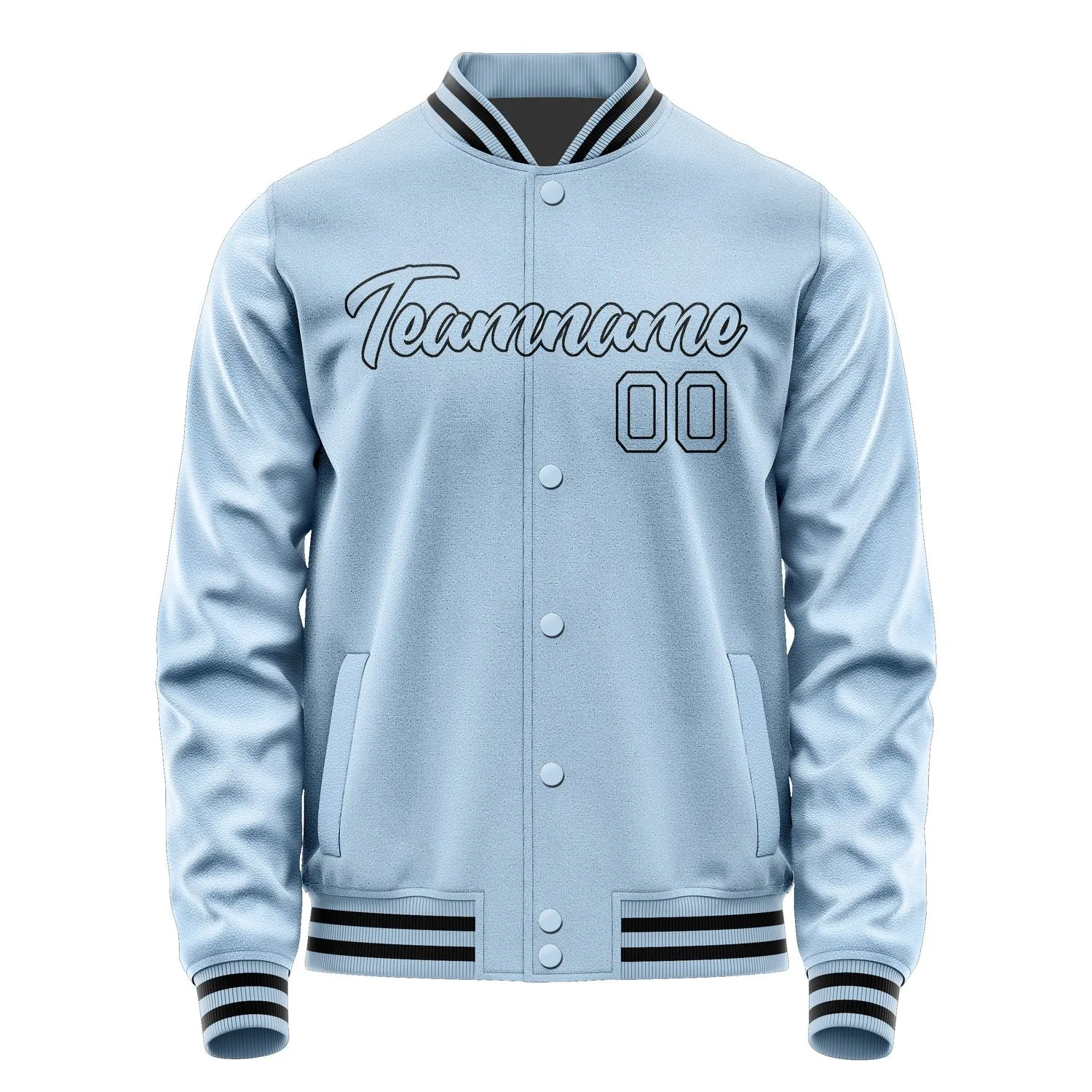 Custom Light Blue Light Blue Jacket sold by Tailorly product image thumbnail 2
