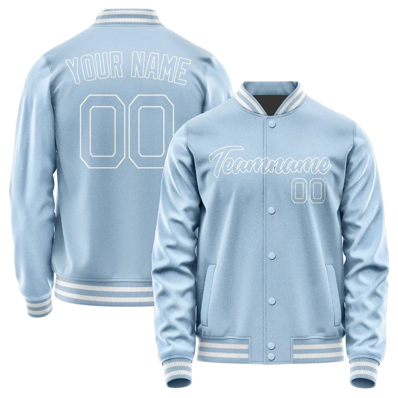Custom Light Blue Light Blue Jacket sold by Tailorly