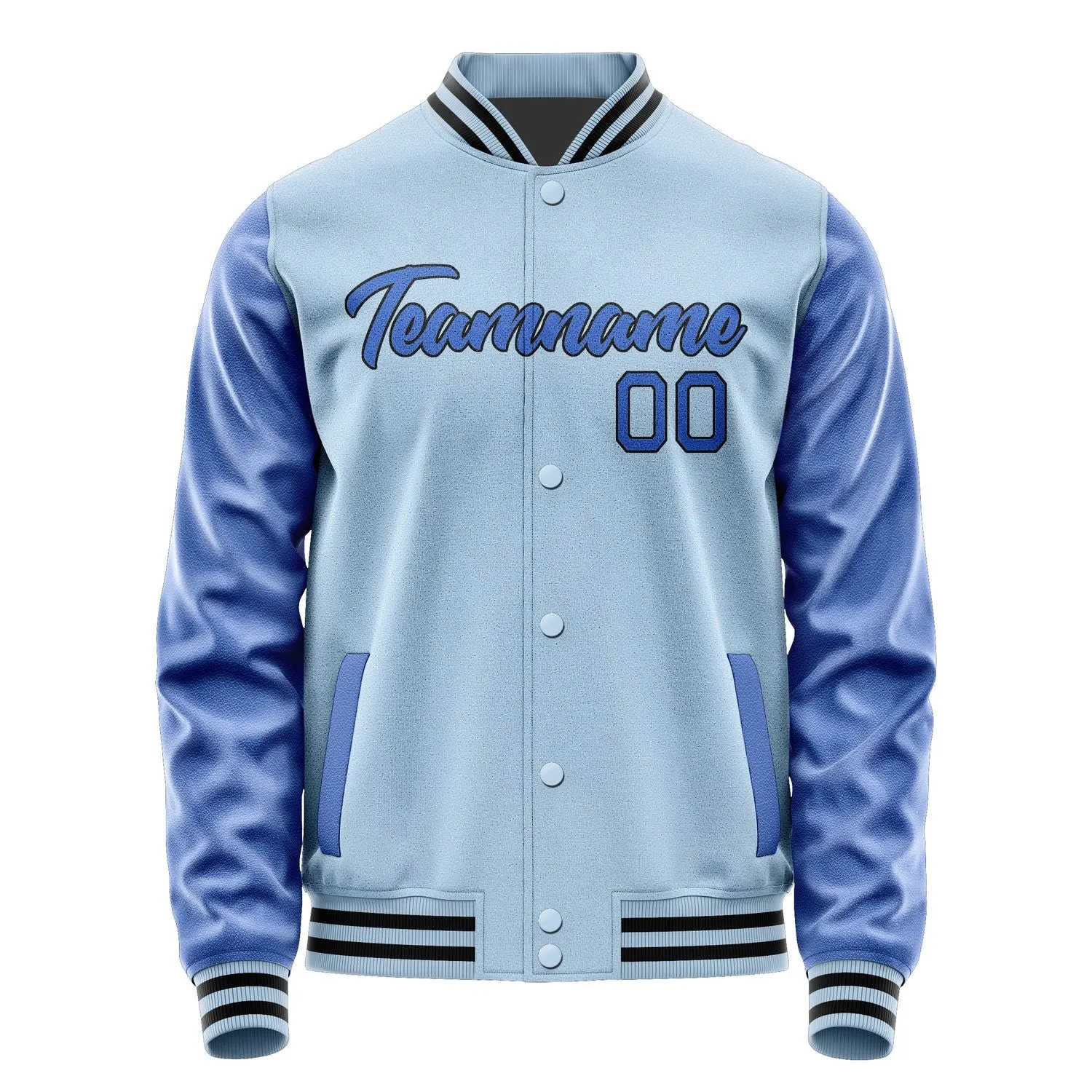 Custom Light Blue Sky Blue Jacket sold by Tailorly product image thumbnail 2
