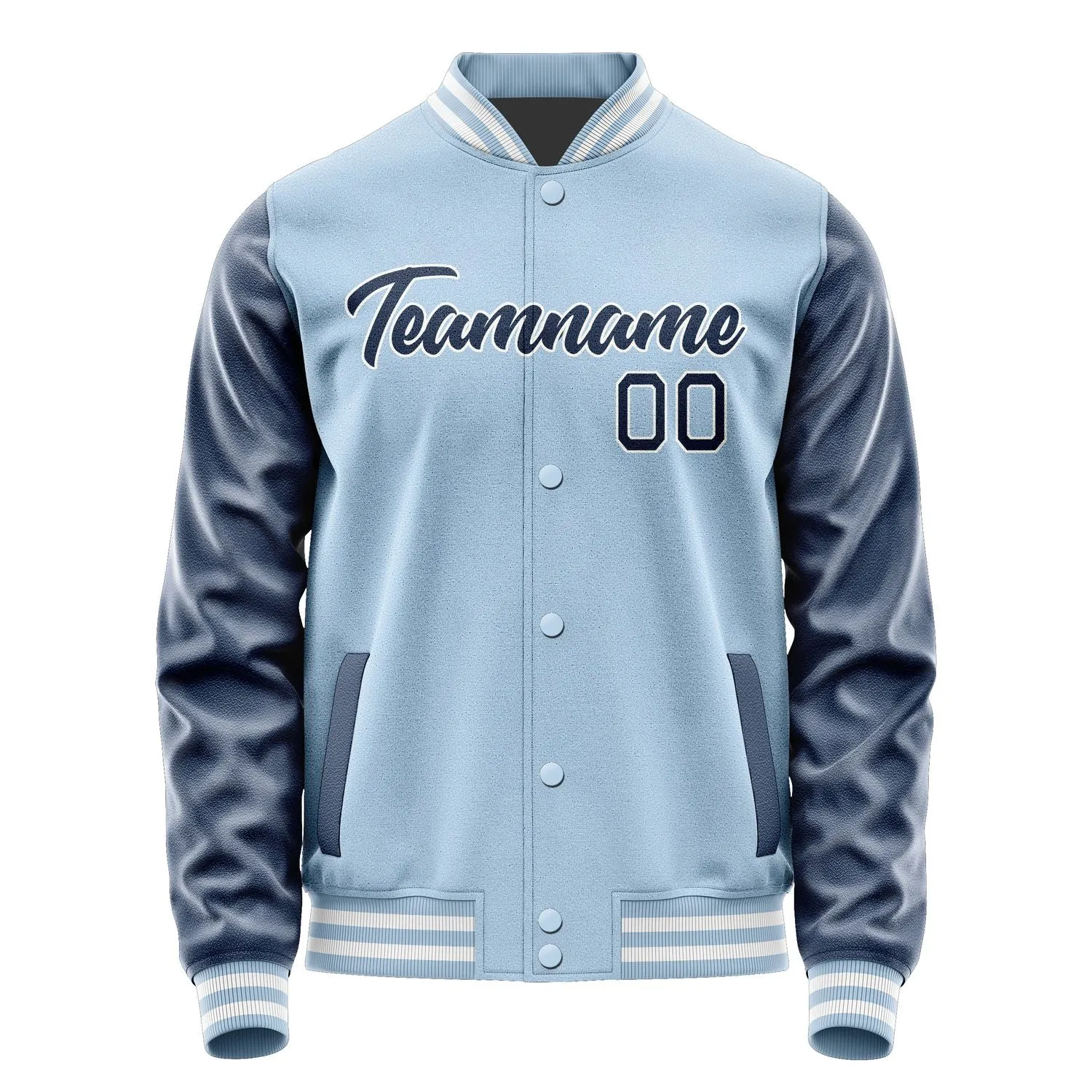 Custom Light Blue Blue Jacket sold by Tailorly product image thumbnail 2