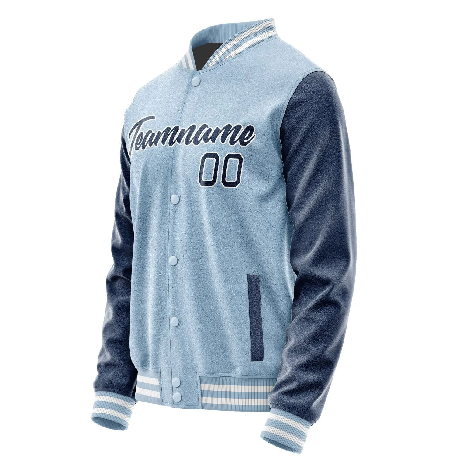 Custom Light Blue Blue Jacket sold by Tailorly product image thumbnail 3
