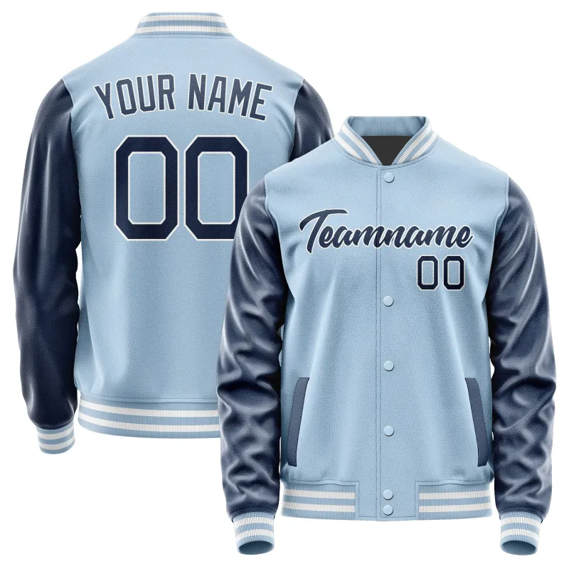 Custom Light Blue Blue Jacket sold by Tailorly