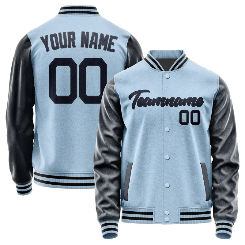 Custom Light Blue Navy Jacket sold by Tailorly