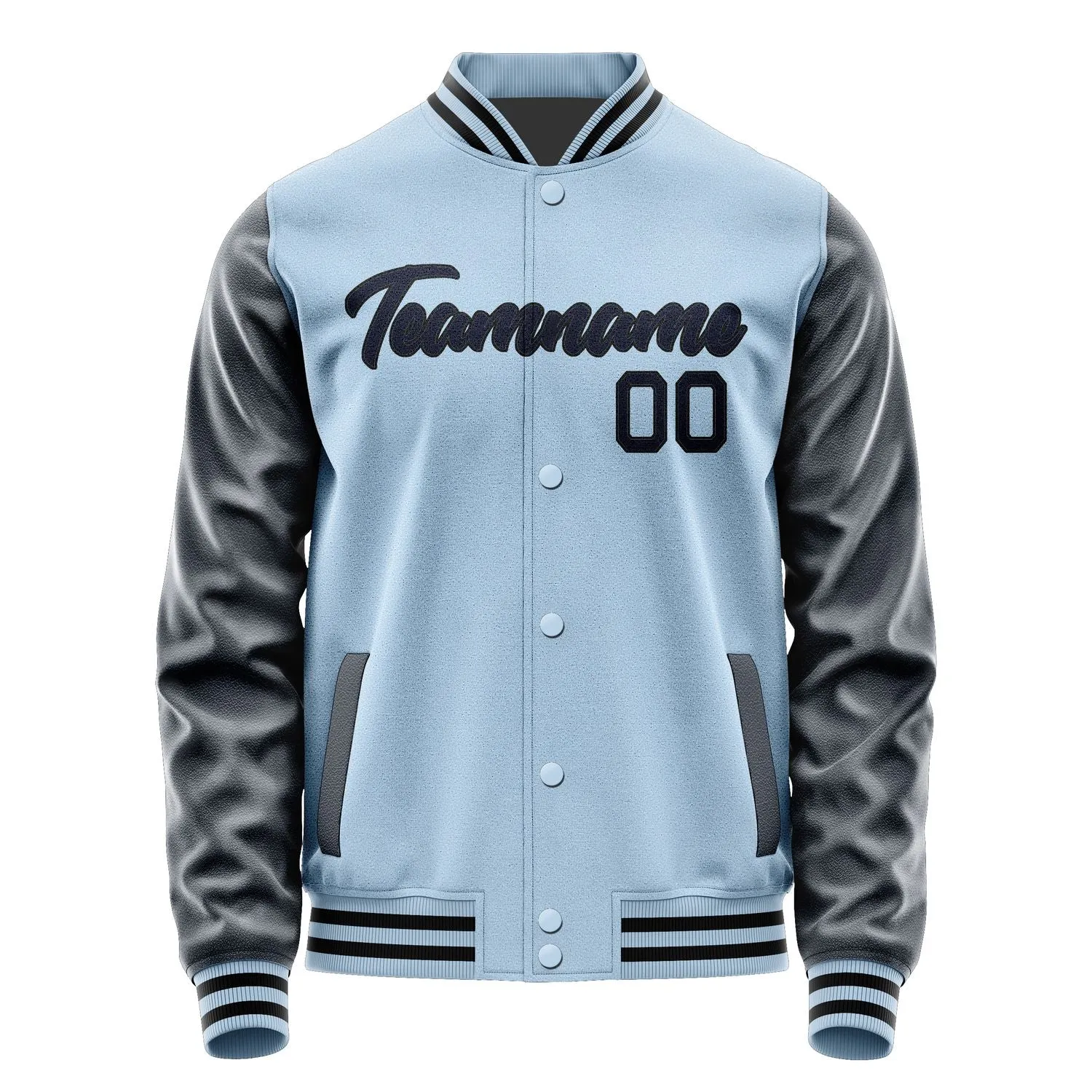 Custom Light Blue Navy Jacket sold by Tailorly product image thumbnail 2