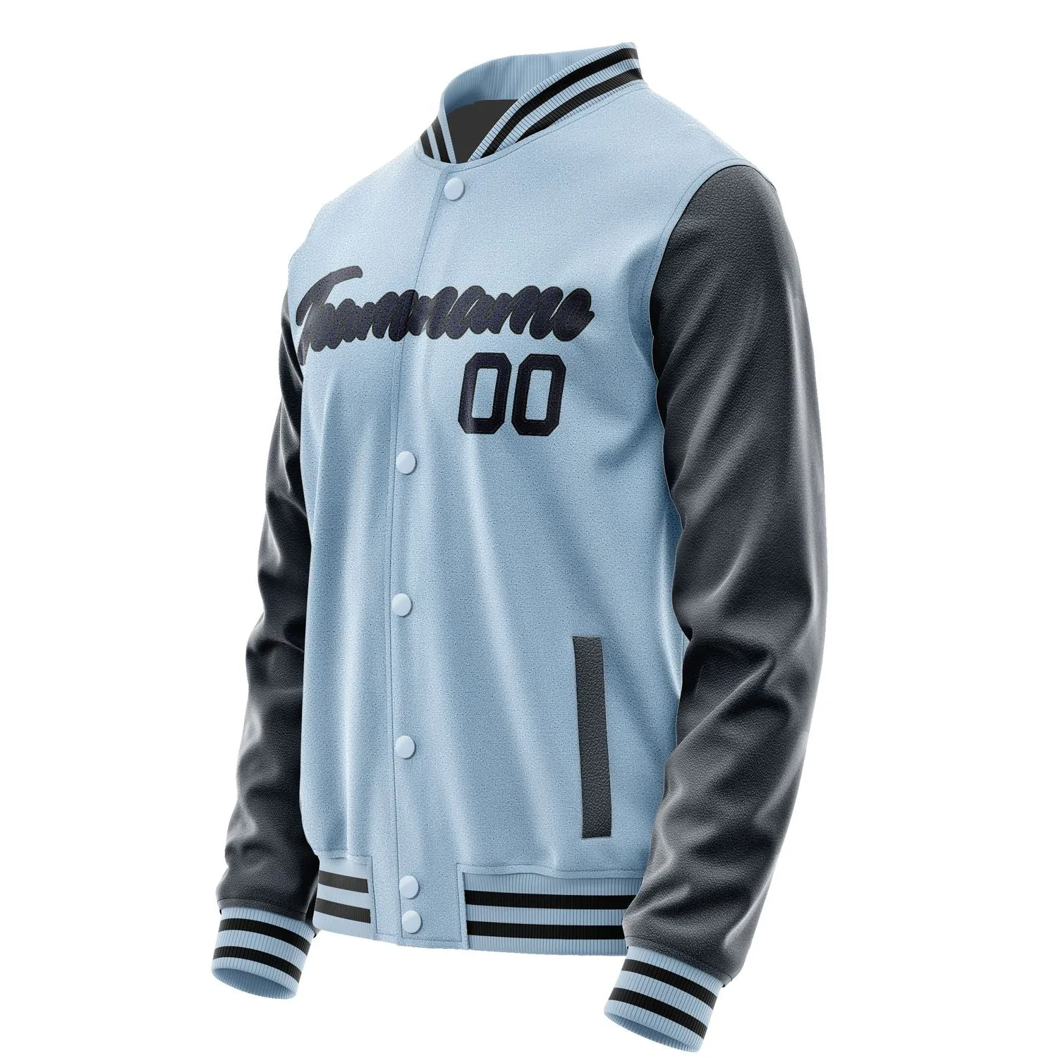Custom Light Blue Navy Jacket sold by Tailorly product image thumbnail 3