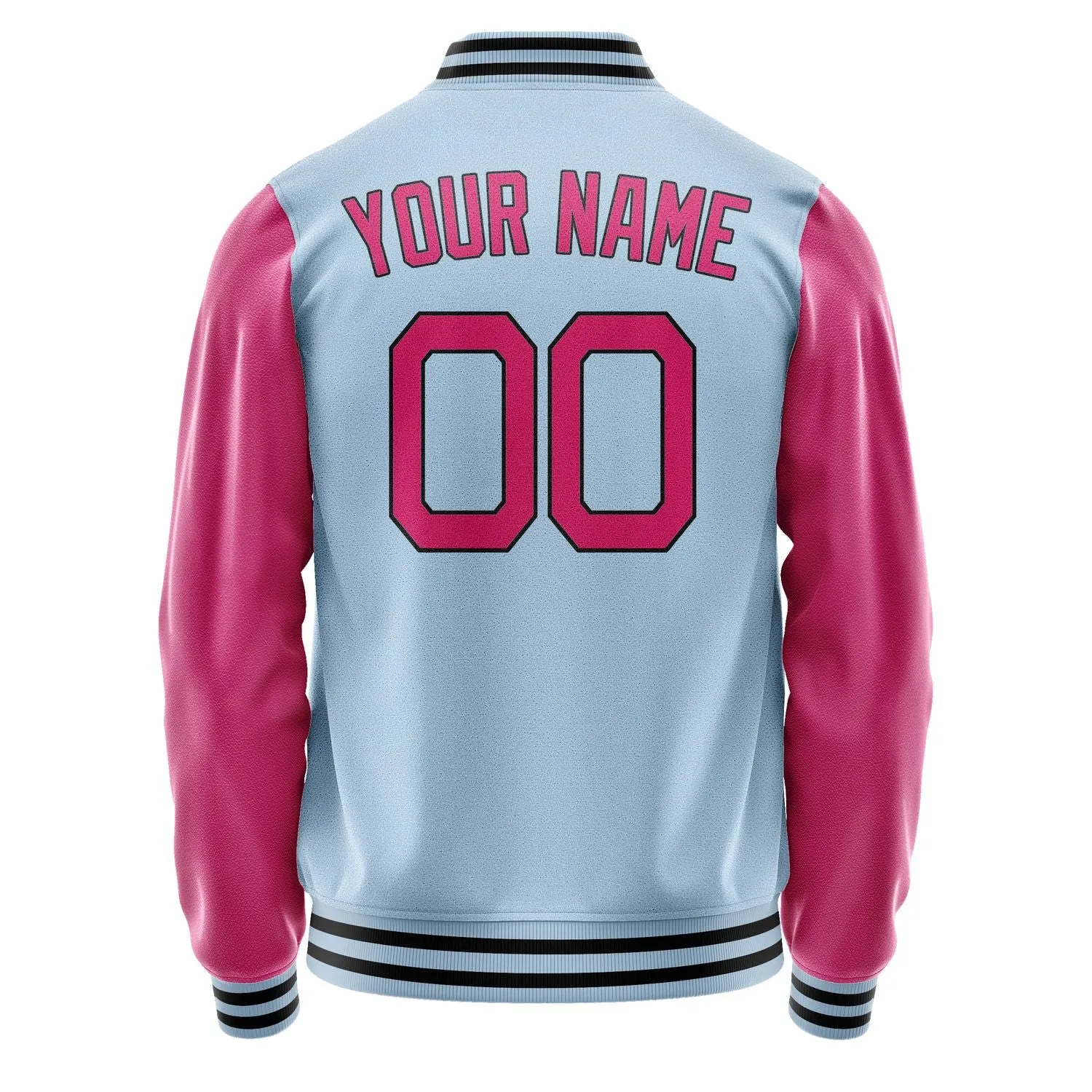 Custom Light Blue Pink Jacket sold by Tailorly product image thumbnail 4