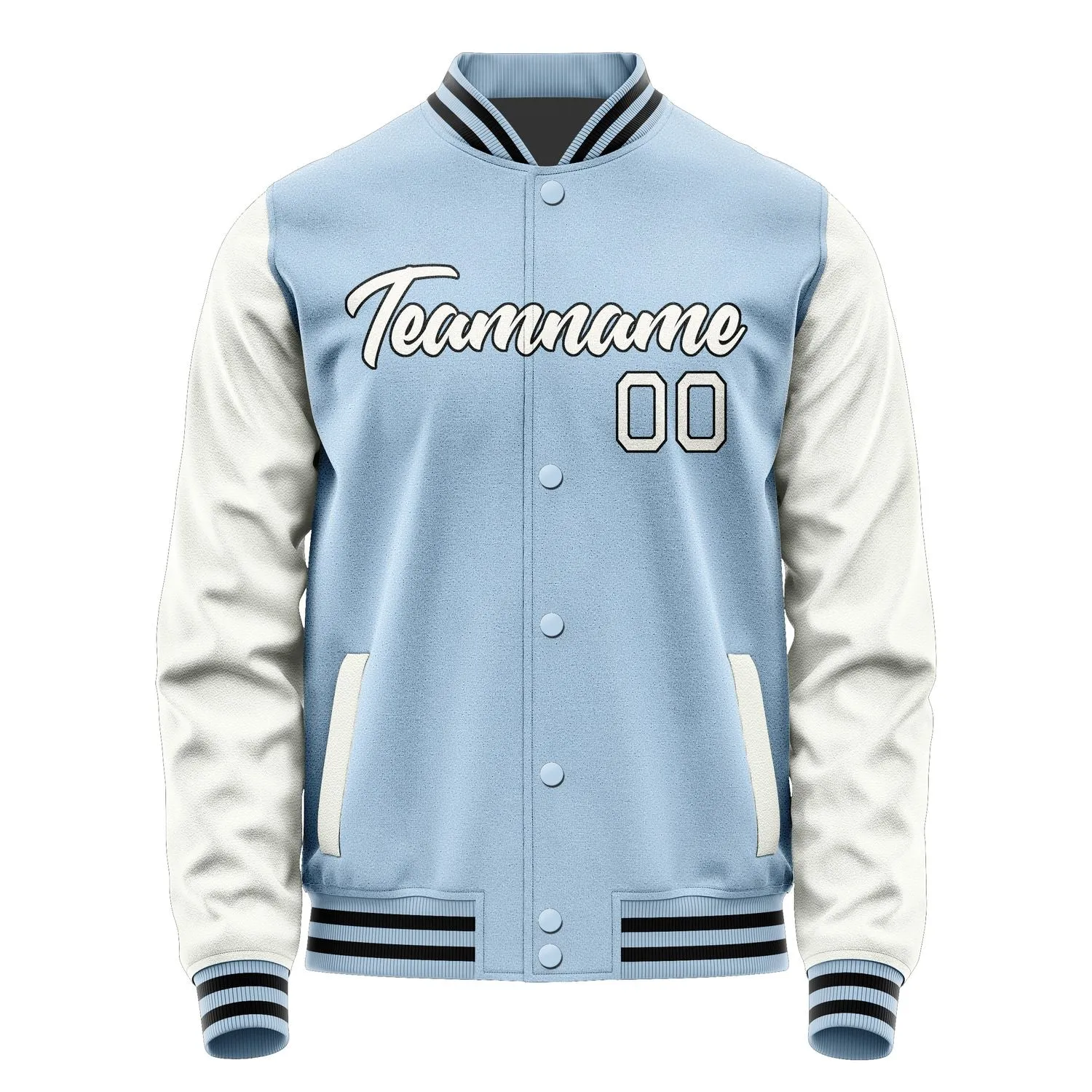 Custom Light Blue White Jacket sold by Tailorly product image thumbnail 2