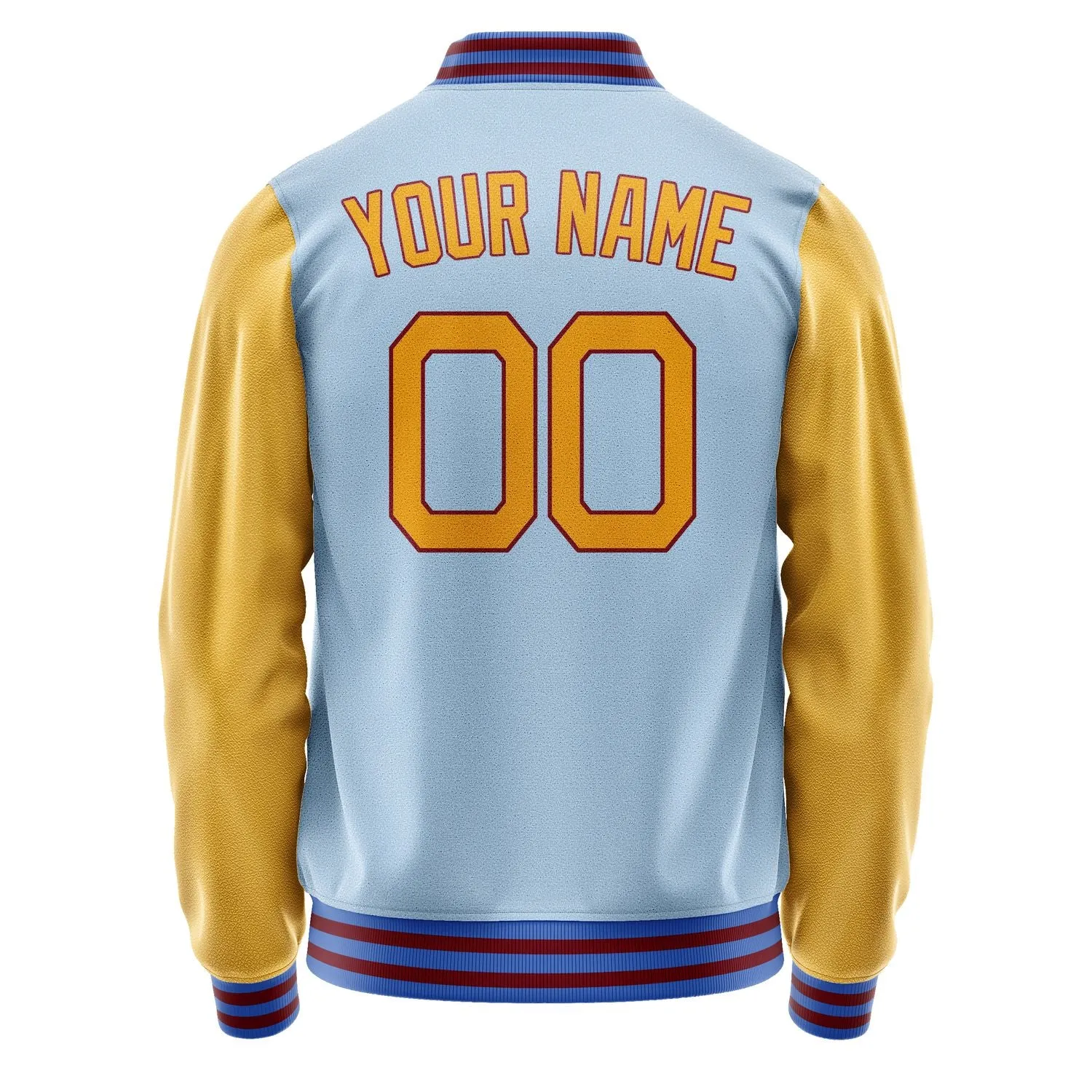 Custom Light Blue Yellow Jacket sold by Tailorly product image thumbnail 4