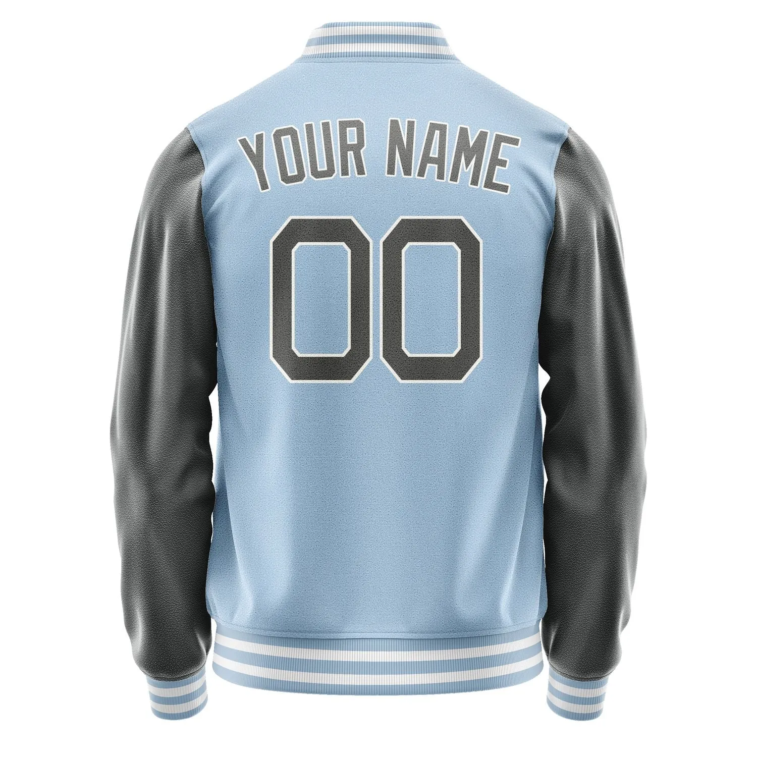 Custom Light Blue Dark Grey Jacket sold by Tailorly product image thumbnail 4