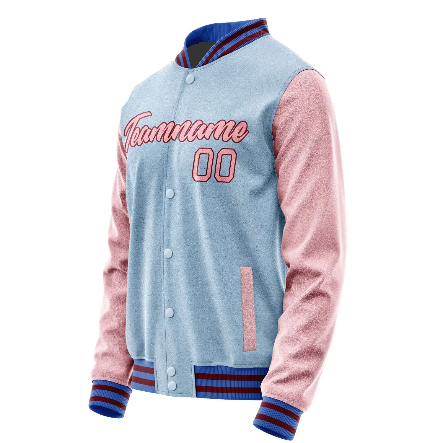 Custom Light Blue Light Pink Jacket sold by Tailorly product image thumbnail 3