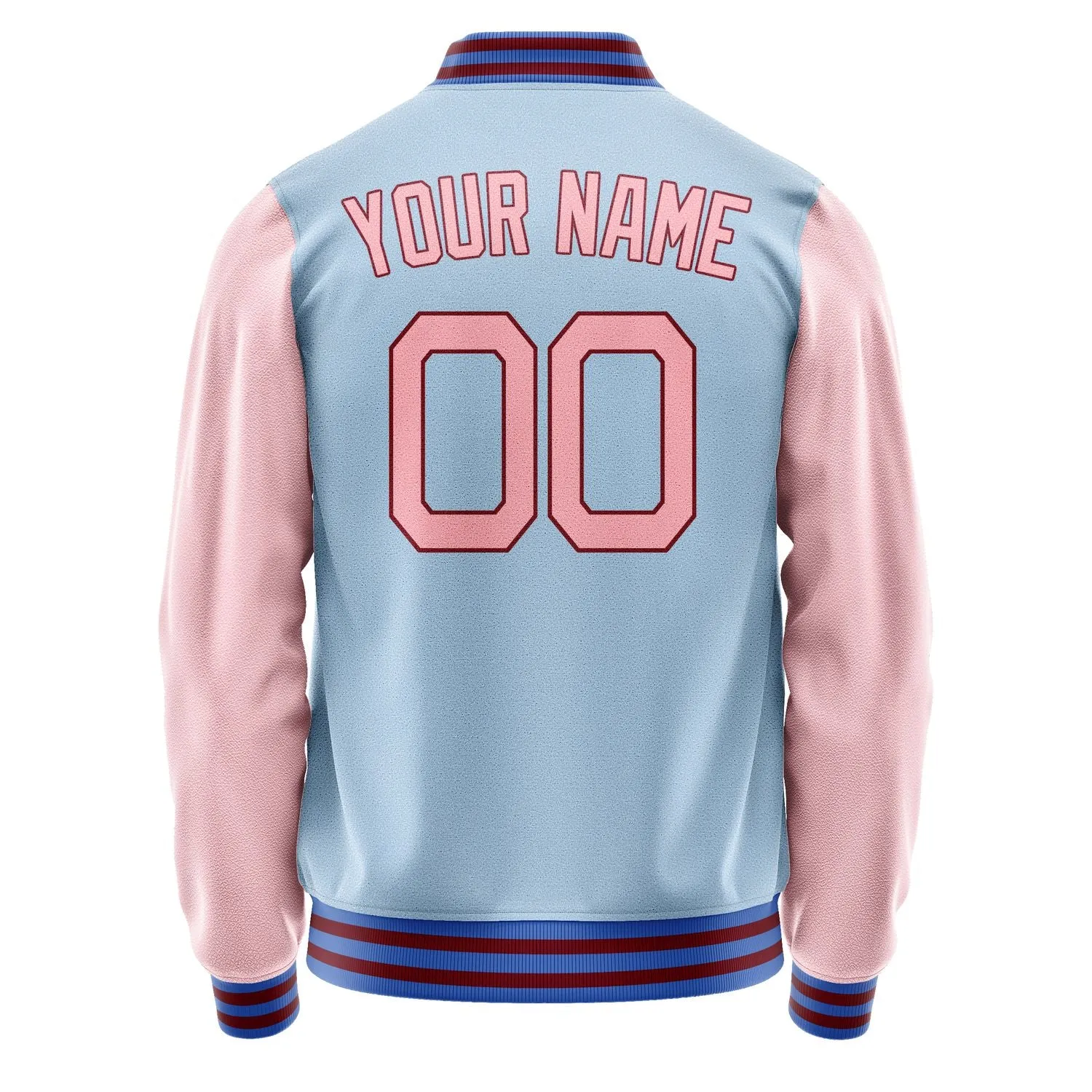 Custom Light Blue Light Pink Jacket sold by Tailorly product image thumbnail 4