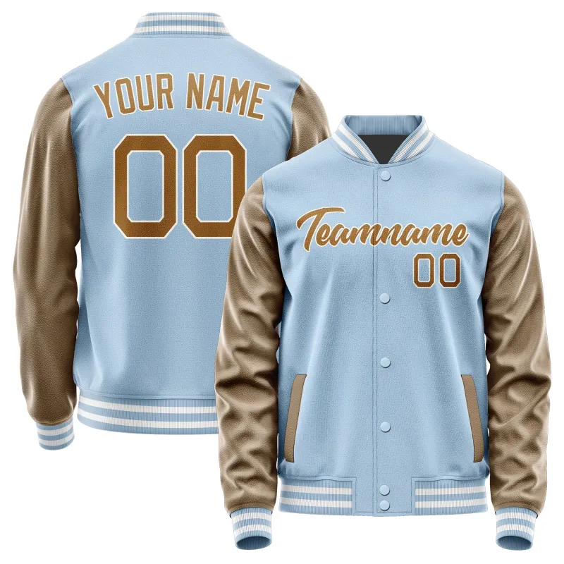 Custom Light Blue Khaki Jacket sold by Tailorly