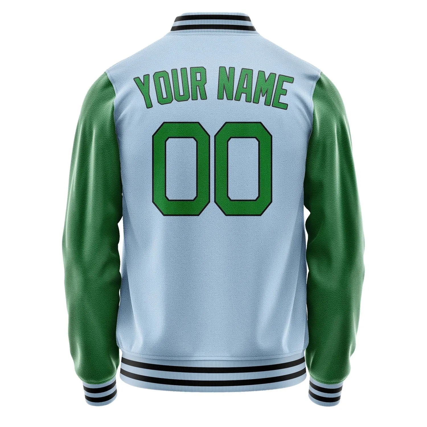 Custom Light Blue Emerald Green Jacket sold by Tailorly product image thumbnail 4