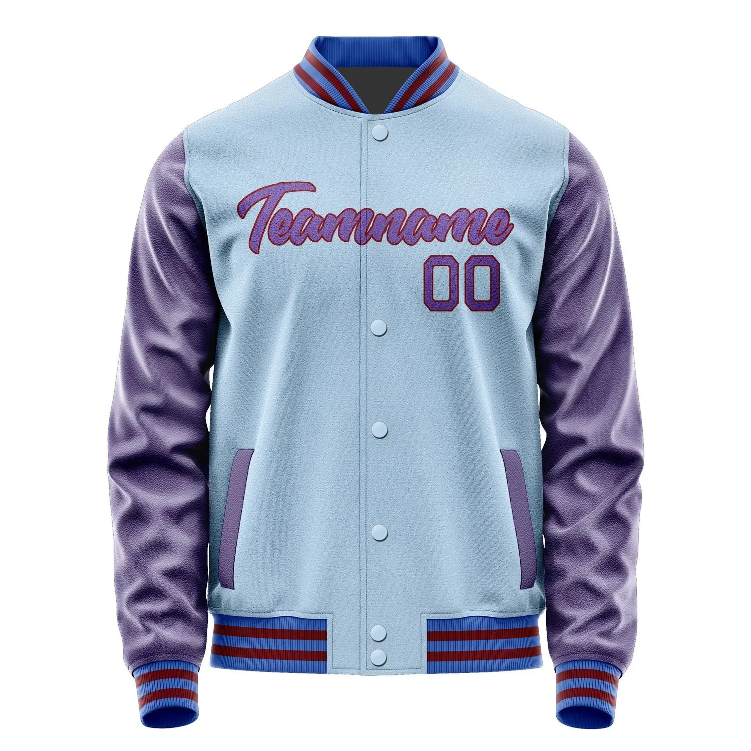 Custom Light Blue Light Purple Jacket sold by Tailorly product image thumbnail 2