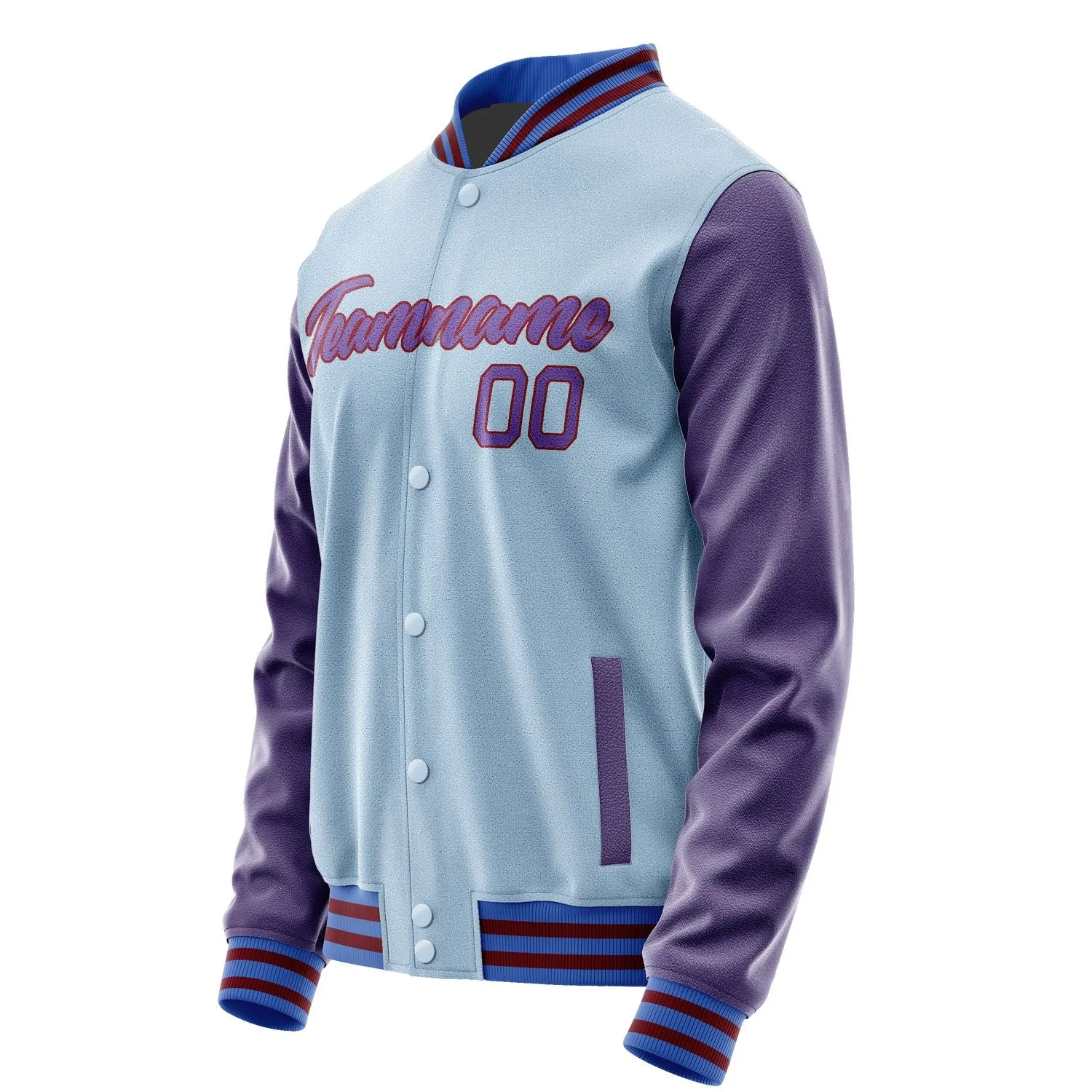Custom Light Blue Light Purple Jacket sold by Tailorly product image thumbnail 3