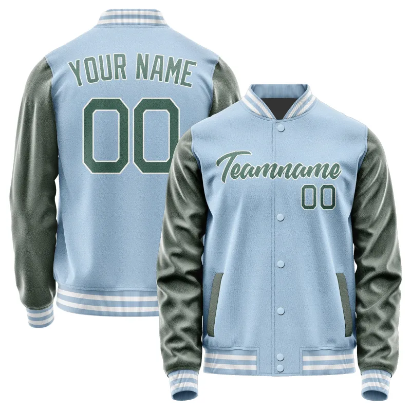 Custom Light Blue Blue Green Jacket sold by Tailorly
