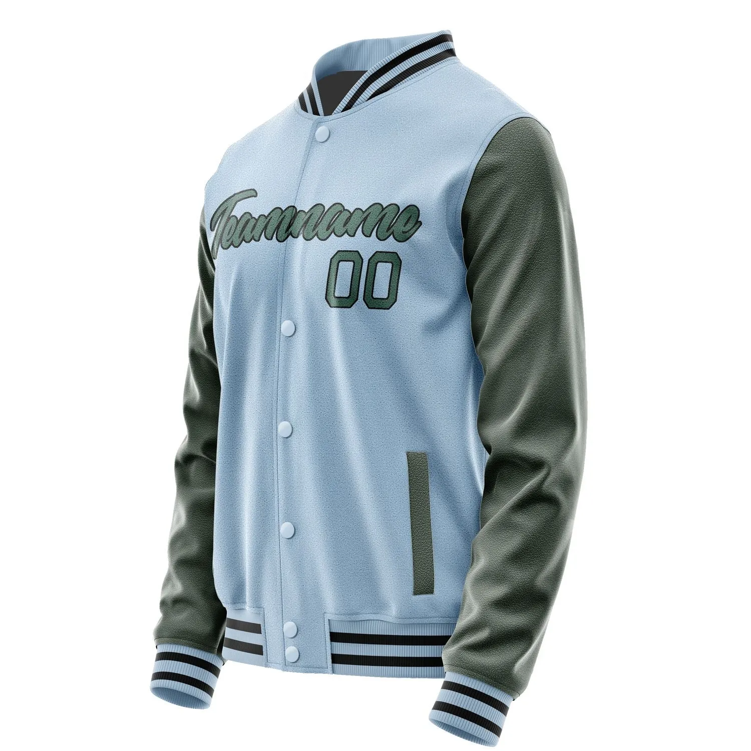 Custom Light Blue Blue Green Jacket sold by Tailorly product image thumbnail 3