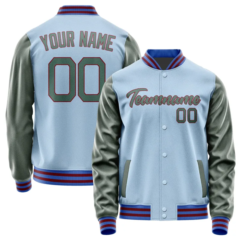 Custom Light Blue Blue Green Jacket sold by Tailorly