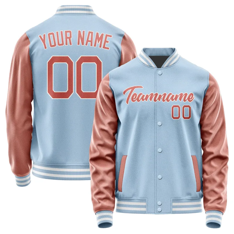 Custom Light Blue Copper Rose Jacket sold by Tailorly