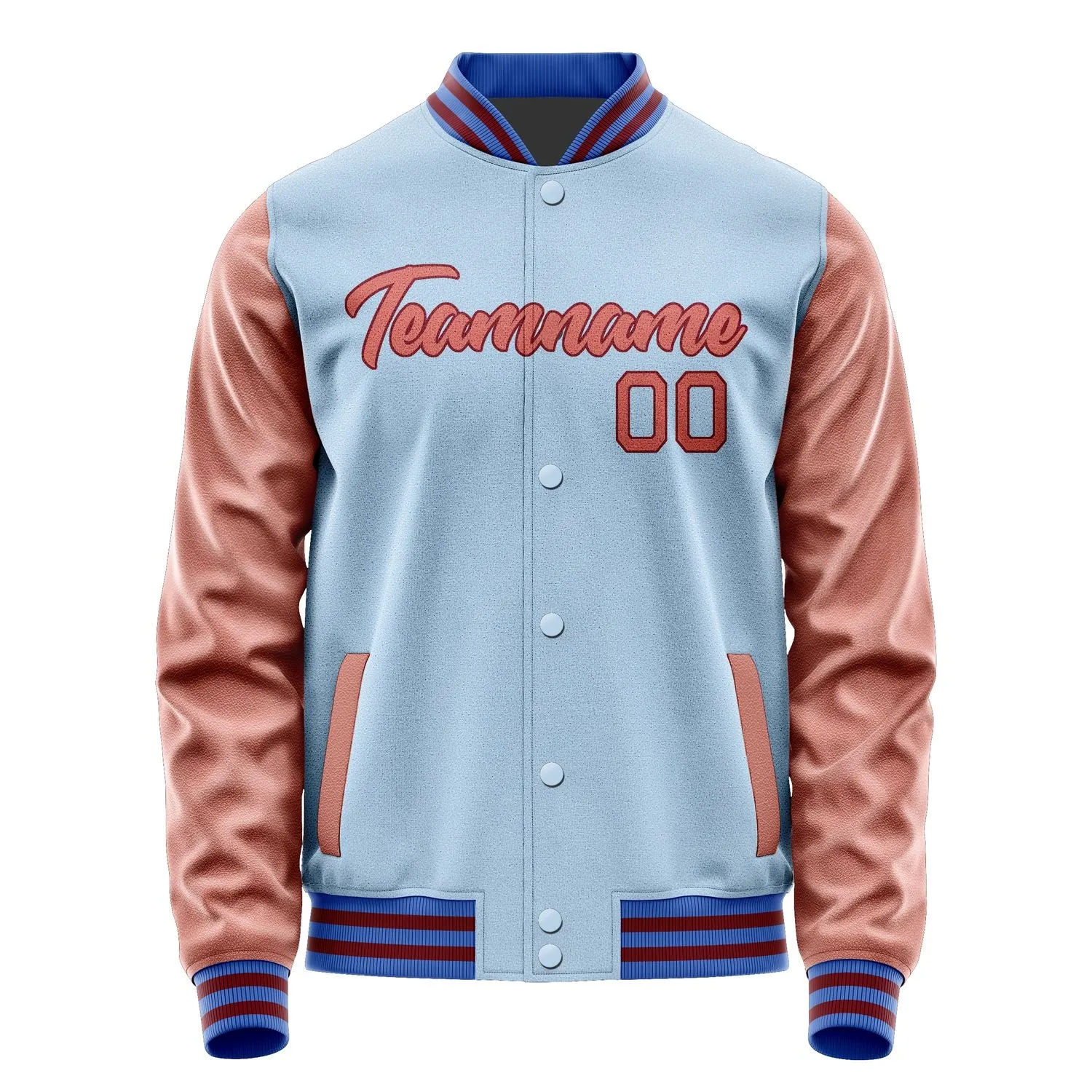 Custom Light Blue Copper Rose Jacket sold by Tailorly product image thumbnail 2