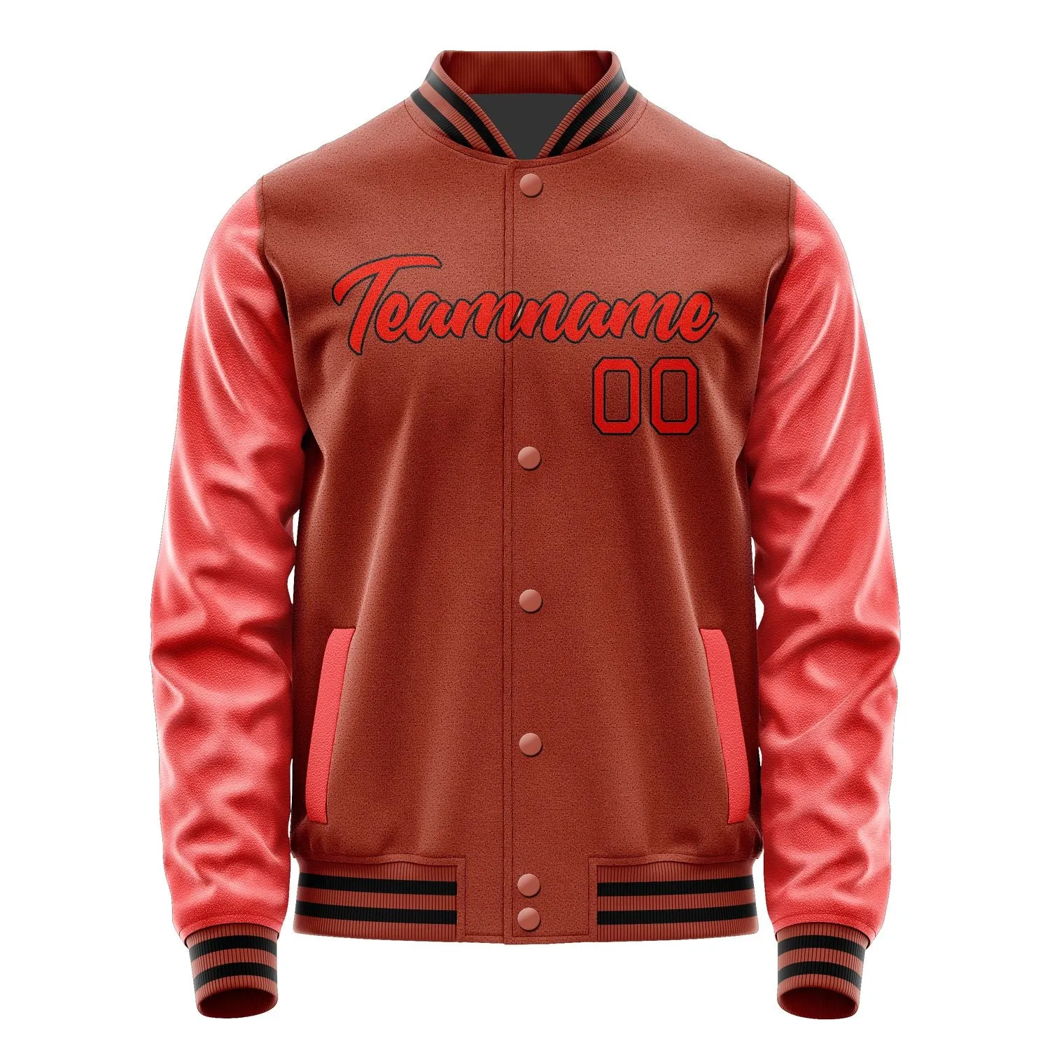 Custom Coral Red Orange Red Jacket sold by Tailorly product image thumbnail 2