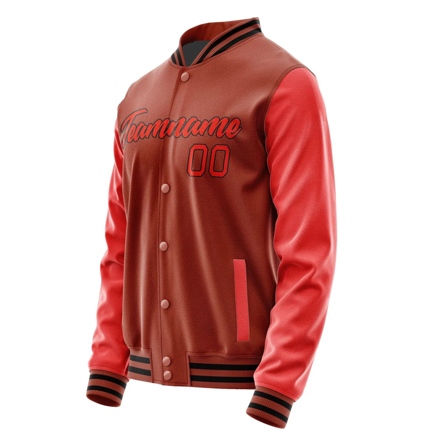Custom Coral Red Orange Red Jacket sold by Tailorly product image thumbnail 3