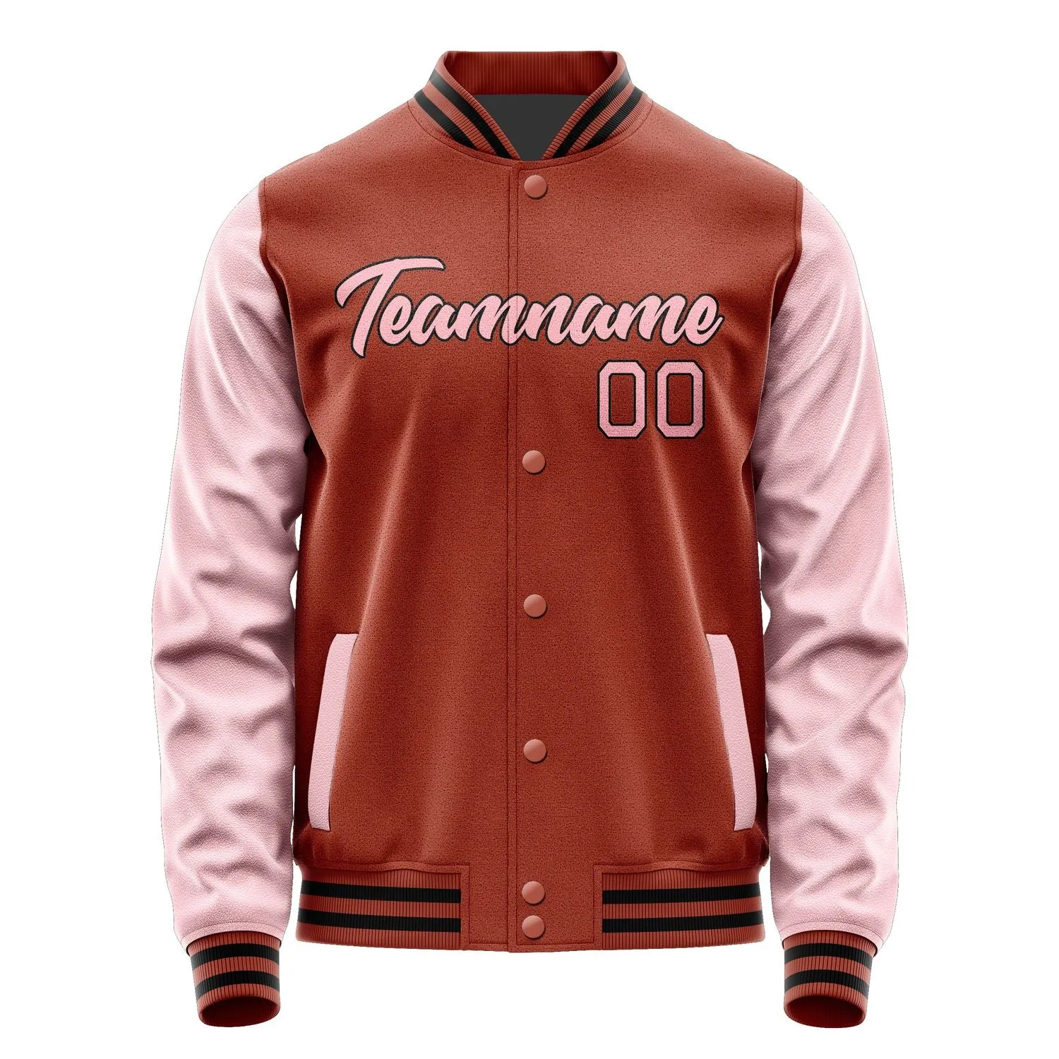Custom Coral Red Light Pink Jacket sold by Tailorly product image thumbnail 2