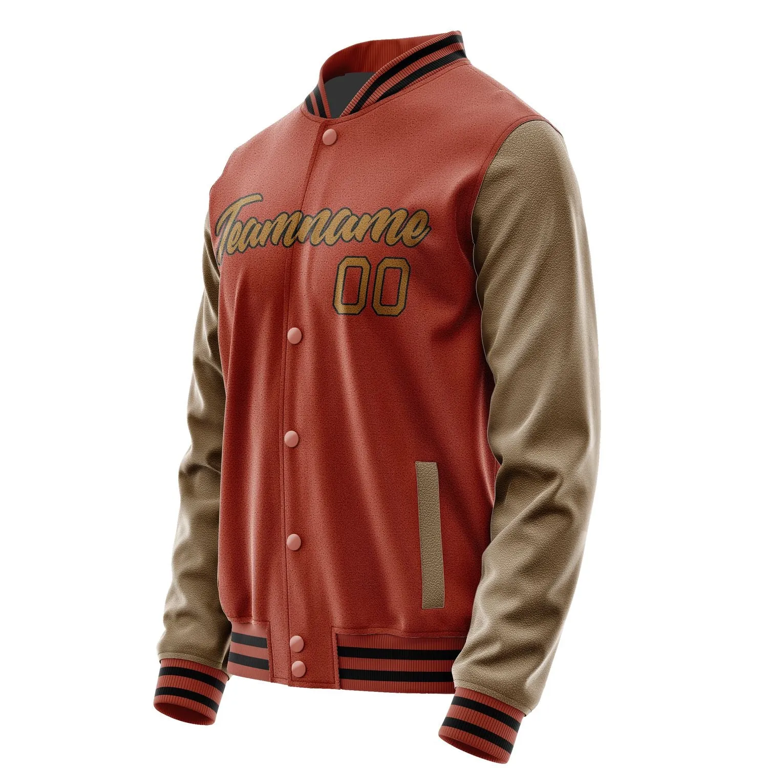 Custom Coral Red Khaki Jacket sold by Tailorly product image thumbnail 3