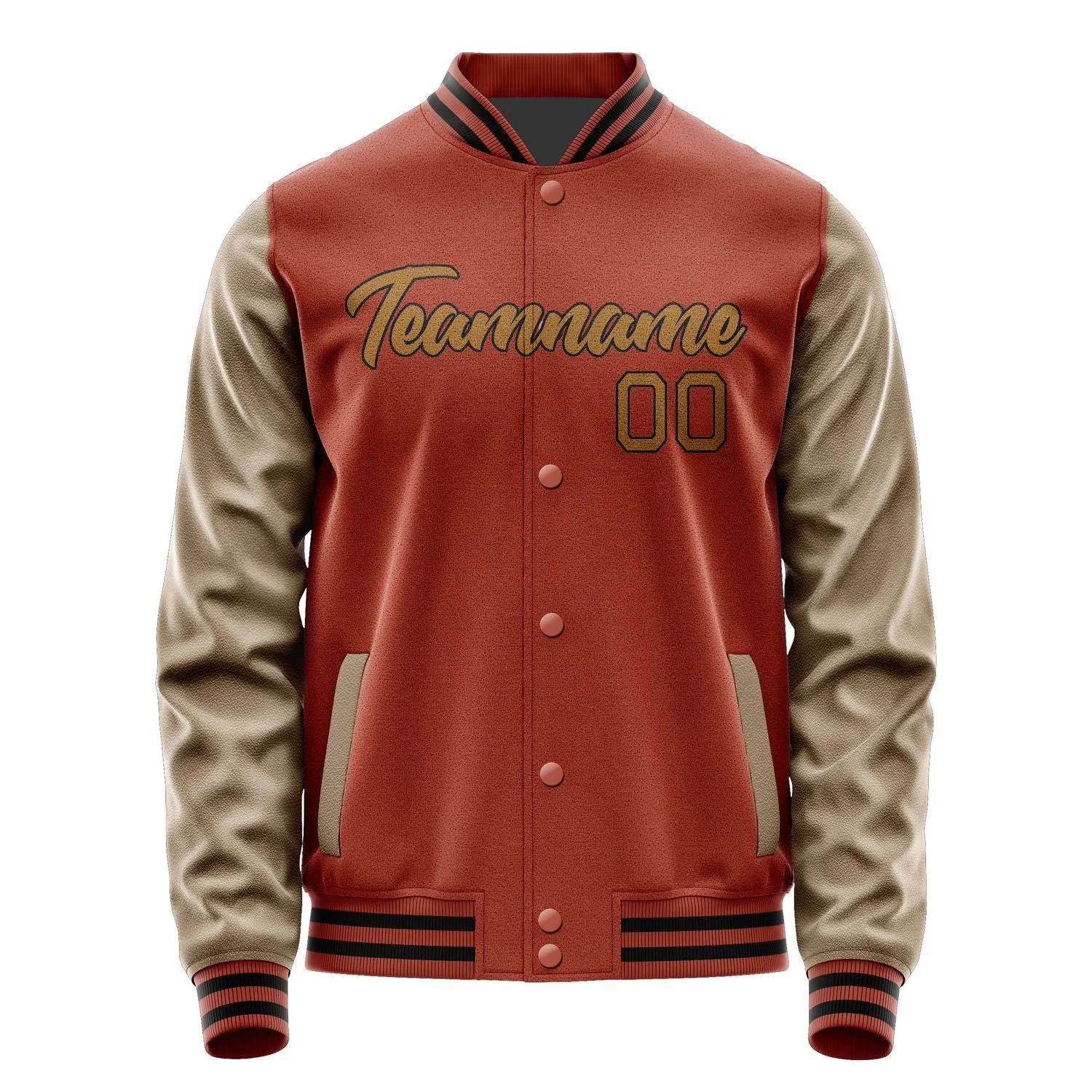 Custom Coral Red Khaki Jacket sold by Tailorly product image thumbnail 2