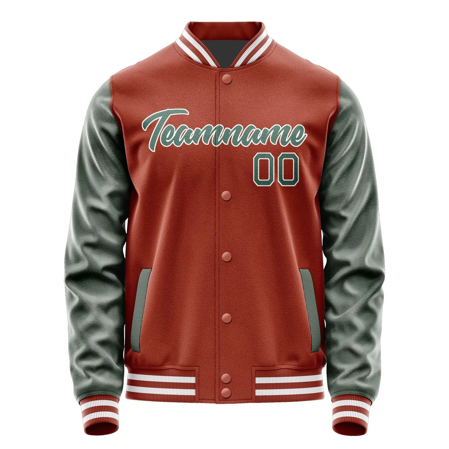 Custom Coral Red Blue Green Jacket sold by Tailorly product image thumbnail 2