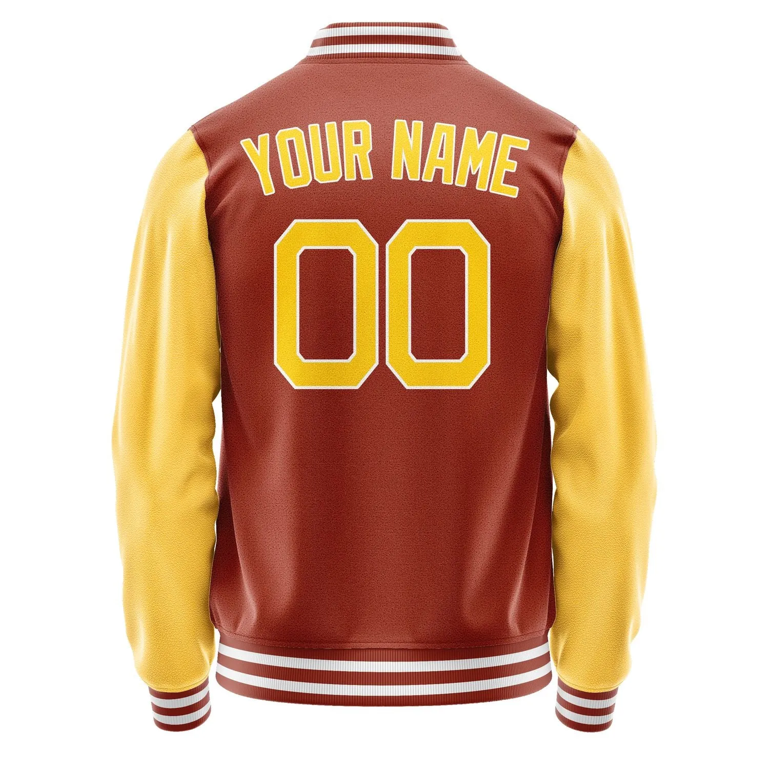Custom Coral Red Gold Jacket sold by Tailorly product image thumbnail 4
