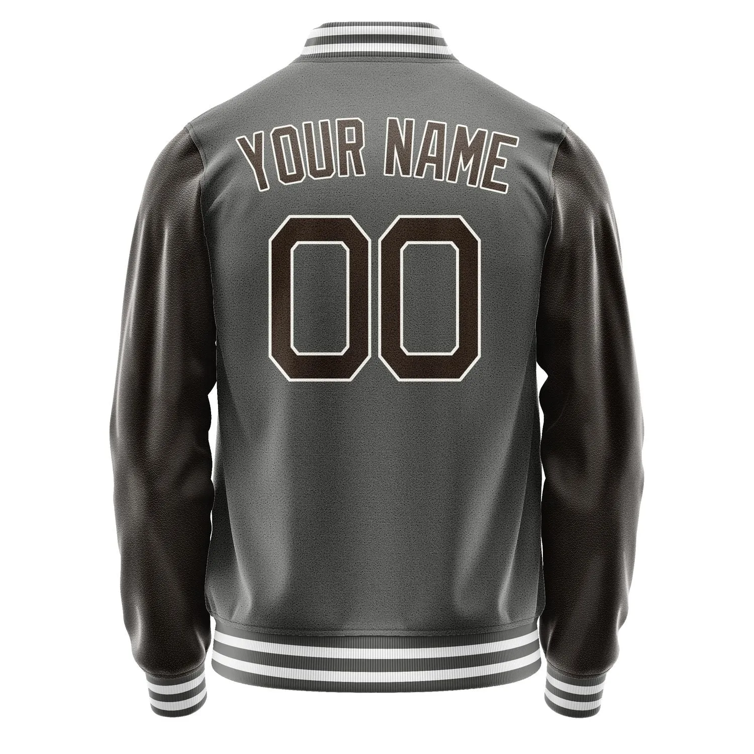 Custom Dark Grey Brown Jacket sold by Tailorly product image thumbnail 4