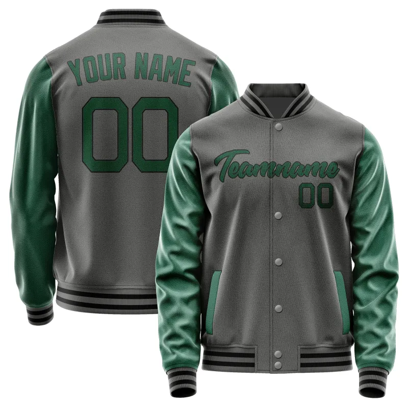 Custom Dark Grey Green Jacket sold by Tailorly
