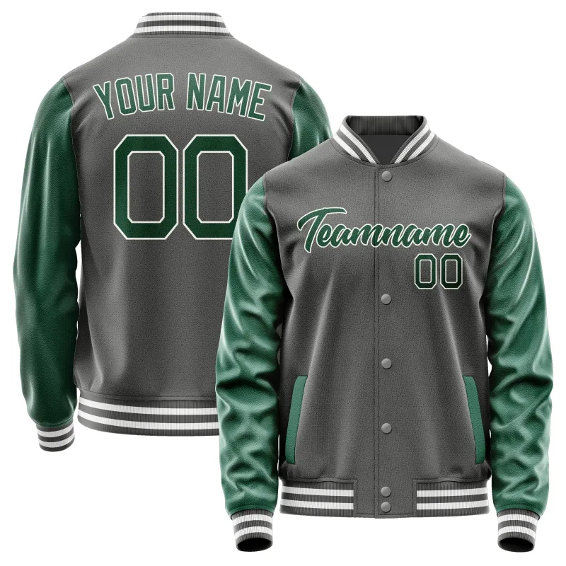 Custom Dark Grey Green Jacket sold by Tailorly