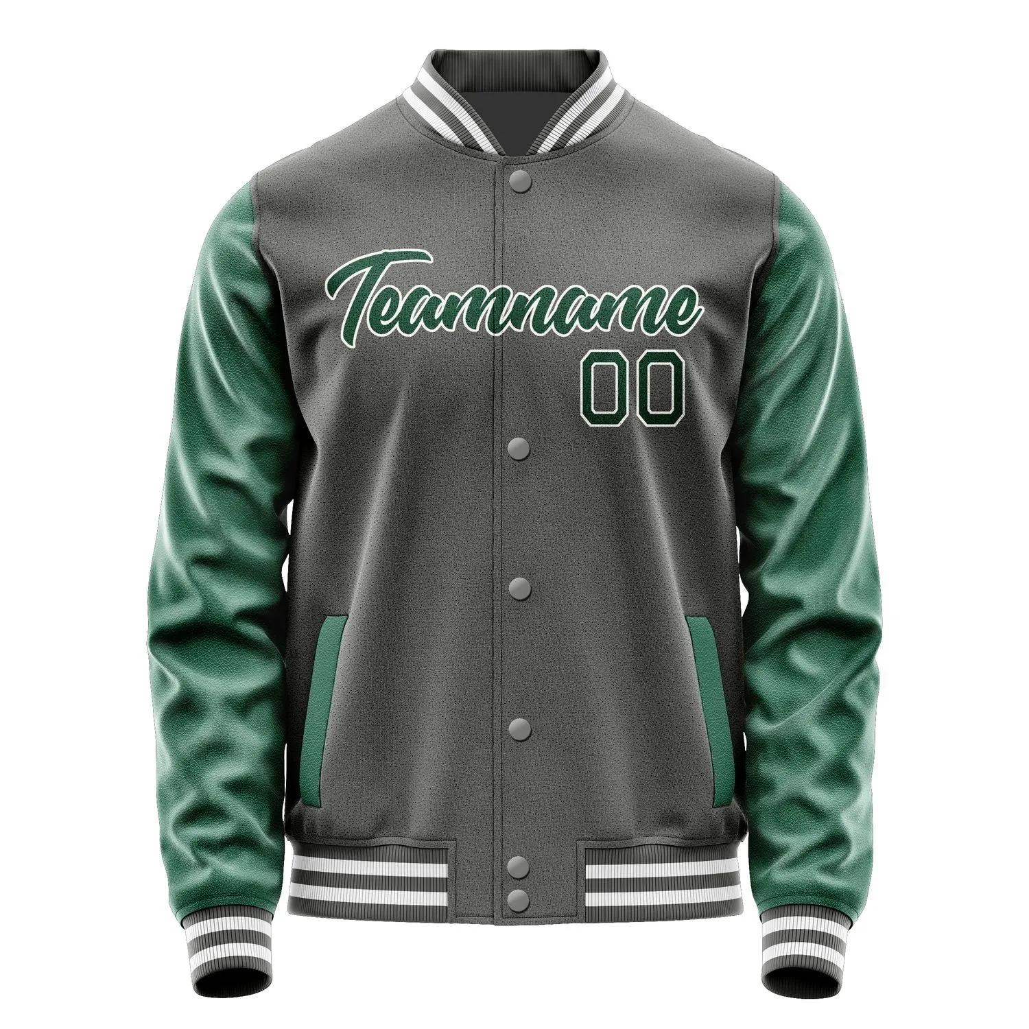 Custom Dark Grey Green Jacket sold by Tailorly product image thumbnail 2